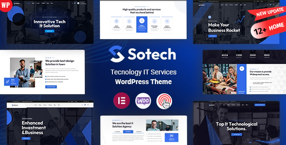 Sotech - IT & Technology Business Consulting  WordPress Theme